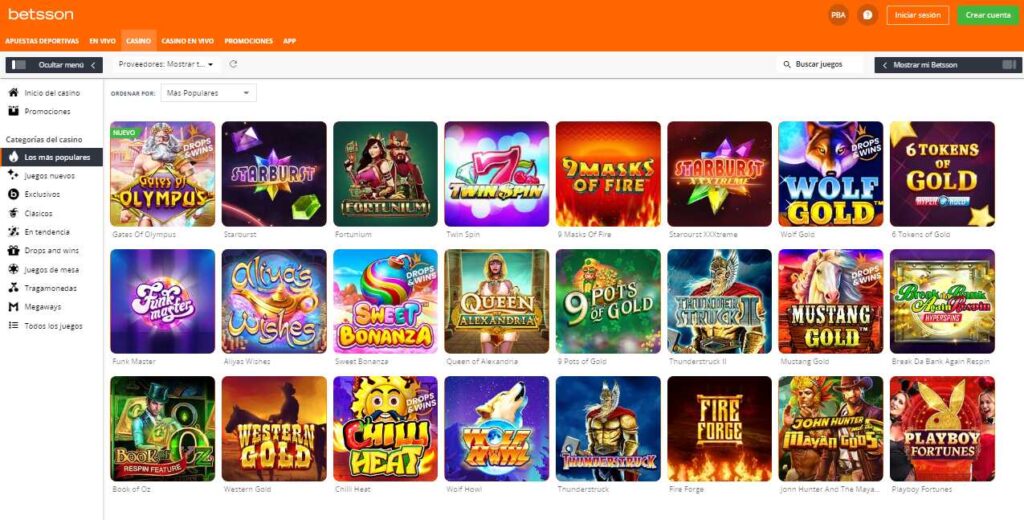 Betsson casino online